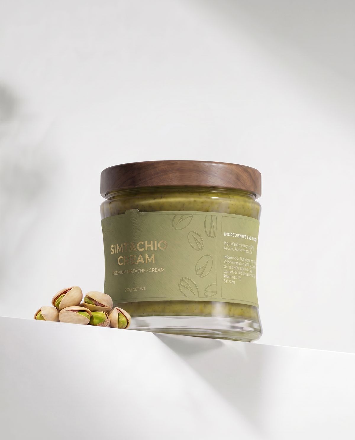 Simtachio Cream, ingredientes y nutrición